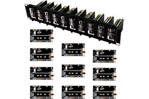 GeeekPi 19 inch 2U Rack Mount for Raspberry Pi 5, with 10PCS PCIe to M.2 NVMe SSD Adapters, Compatible with 19 inch Server Ra