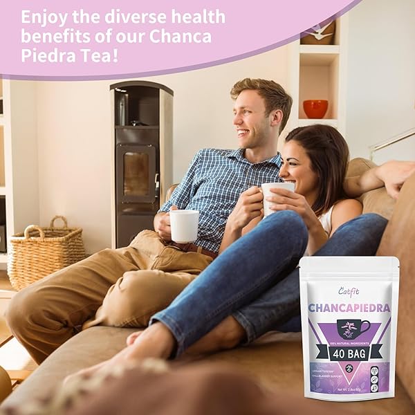 CATFIT CHANCA PIEDRA HERBAL TEA FOR LIVER, BLADDER & KIDNEY HEALTH, URINARY SYSTEM & GALLBLADDER CARE – CAFFEINE-FREE, NON-GMO – 40 TEA BAGS OF DRIED CHANCAPIEDRA LEAVES