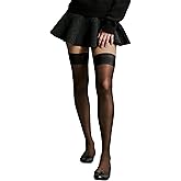 L'eggs Women's Luxe Contour Thigh Highs | Sheer Toe, Anti-Slip Stockings, Stay Put Band, Silky Smooth Hosiery