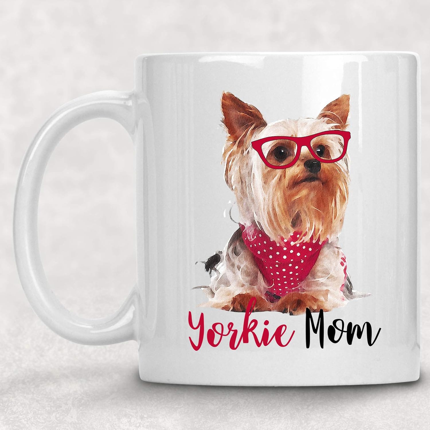 Yorkie Mom Yorkshire Terrier Watercolor Mug Dog Lover
