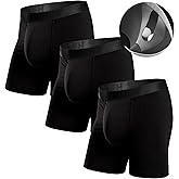 BN3TH Men's Classic Essentials Boxer Briefs, 3-D Pouch, 5.5" Inseam (3pk)