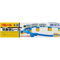 R-18 Sloping Curve Model Train Rail Set - Includes 4x A & 4x B Rails With 12 Mini Bridge Piers (Japan Import)