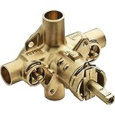 Moen Commercial PosiTemp Pressure Balancing Shower Valve with Stops 1/2-Inch Sweat CC Connections and 1/4 Turn Stops, 8371HD