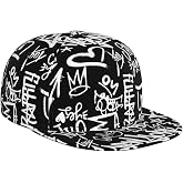 AKMCBSH Graffiti Snapback Baseball Cap, Hip Hop Style, Adjustable Flat Bill Brim Hat, Unisex