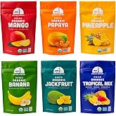 Mavuno Harvest Organic Dried Fruit Variety Pack | Dried Mango, Papaya, Pineapple, Banana, Jackfruit, &amp; Tropical Mix | Healthy, Vegan, No Sugar Added, Non GMO Snacks for Kids &amp; Adults | 2 Ounce, 6 Pack