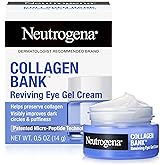 Neutrogena Collagen Bank Reviving Eye Cream, Under Eye Cream, Helps Preserve Collagen, Visibly Improves Dark Circles, Puffiness, Fine Lines, Texture, Fragrance Free, with Peptides 0.5 oz