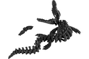 PowerTRC 3D Printed Skeleton Mosasaurus – Prehistoric Collectible Articulating Dinosaur 3D Figurine Desk Decoration for Teens