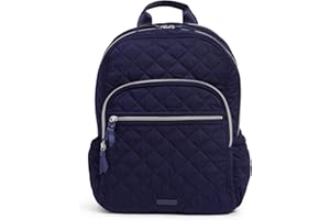 Vera Bradley Women's Performance Twill Campus Backpack, Classic Navy, One Size