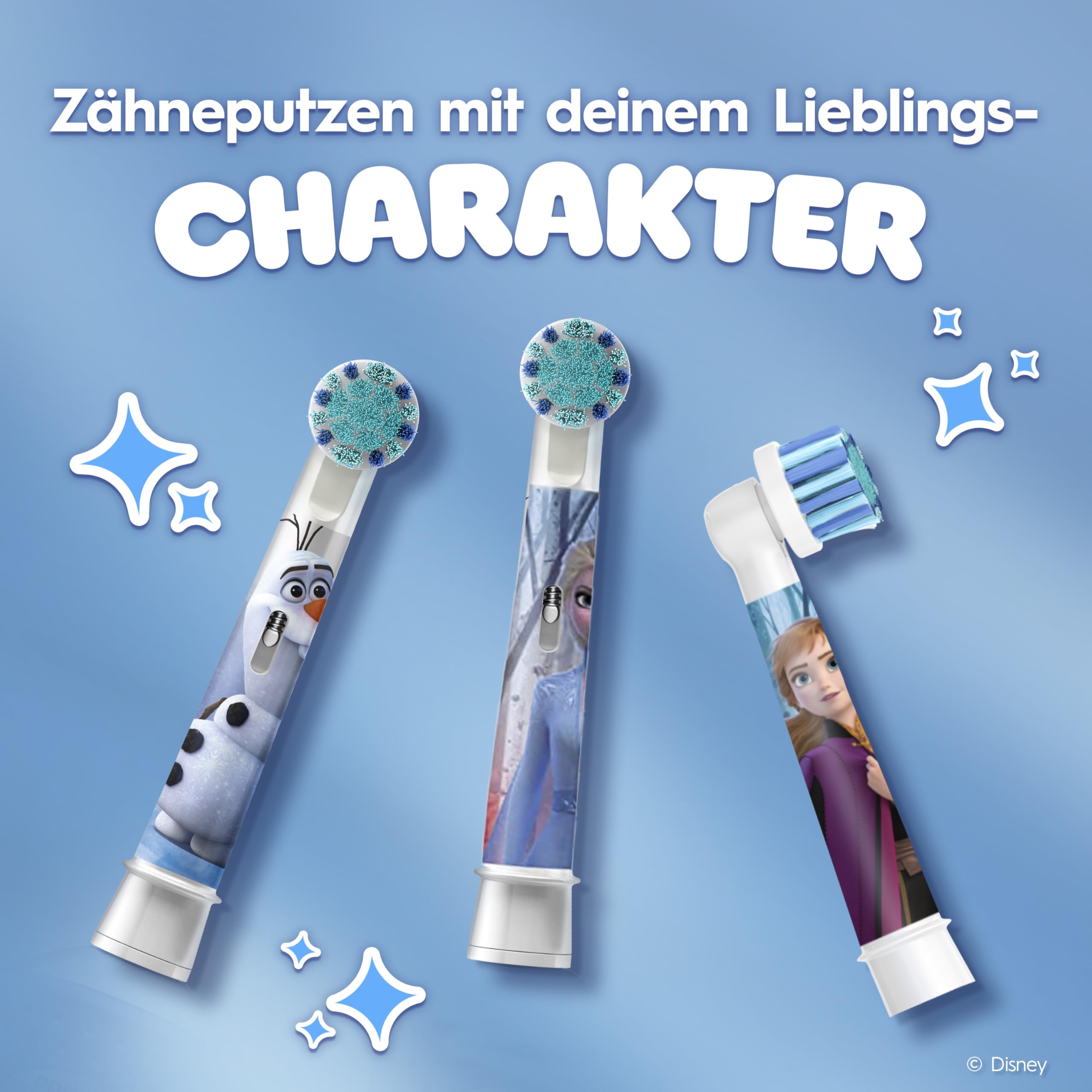 Oral-B Pro Kids Frozen Aufsteckbürsten — ORIGINAL Zahnbürstenaufsatz für Elektrische Zahnbürste — Extra Weiche Borsten, Oral-B Ersatzbürsten für Kinder ab 3 Jahren — Weiß, 8 Stück 5