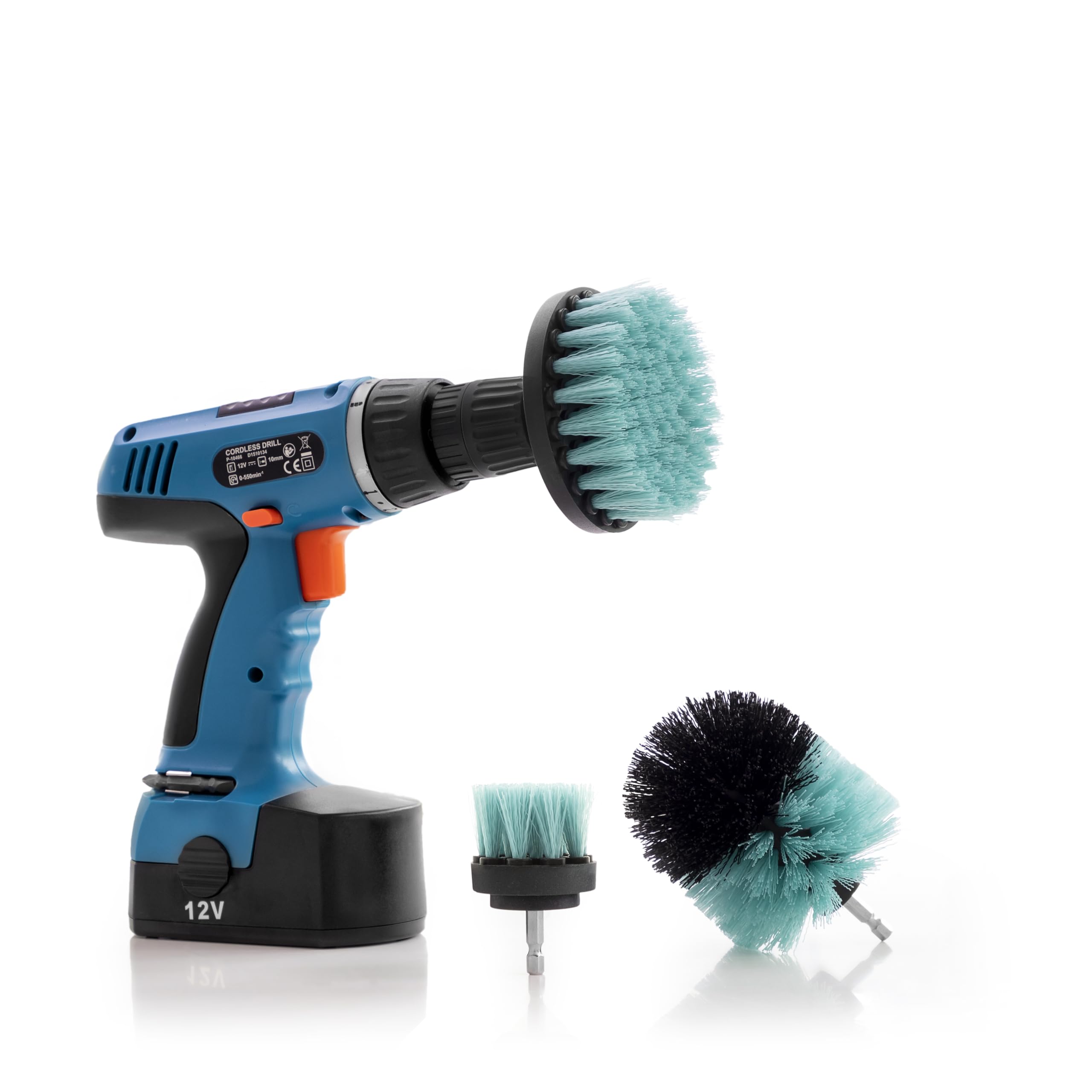 InnovaGoods Cyclean Drill 3 Piece Cleaning Brush Set