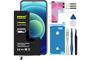 BEBAT Replacement for iPhone 11 PRO MAX Battery, 5000mAh High Capacity Li-ion Polymer Replacement Battery for Model A2218 A2161 A2220 with Professional Repair Tool Kits