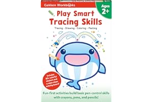 Play Smart Tracing Skills Age 2+: Preschool Activity Workbook with Stickers for Toddlers Ages 2, 3, 4: Learn Basic Pen-contro