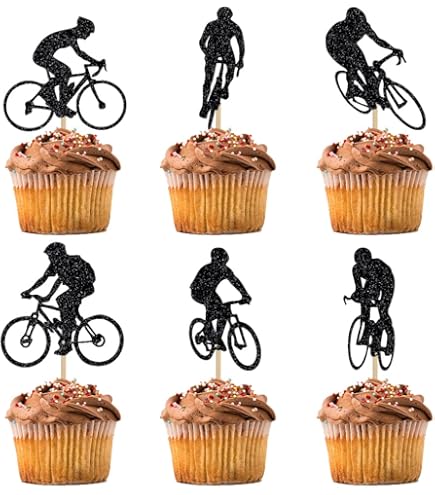 Ensemble De Décorations De Gâteau De Vélo Personnalisées : Décoration De Fête D'anniversaire Personnalisée - France