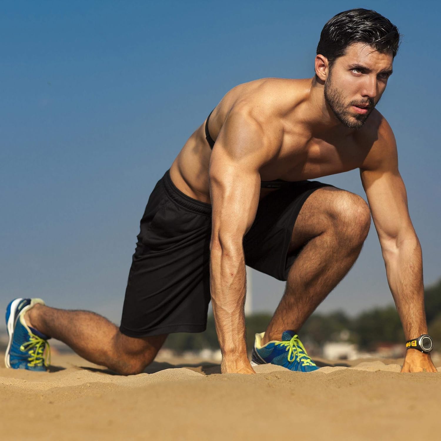 Profectors Athletic Workout Shorts for Men with Pockets Quick Dry Activewear: Clothing