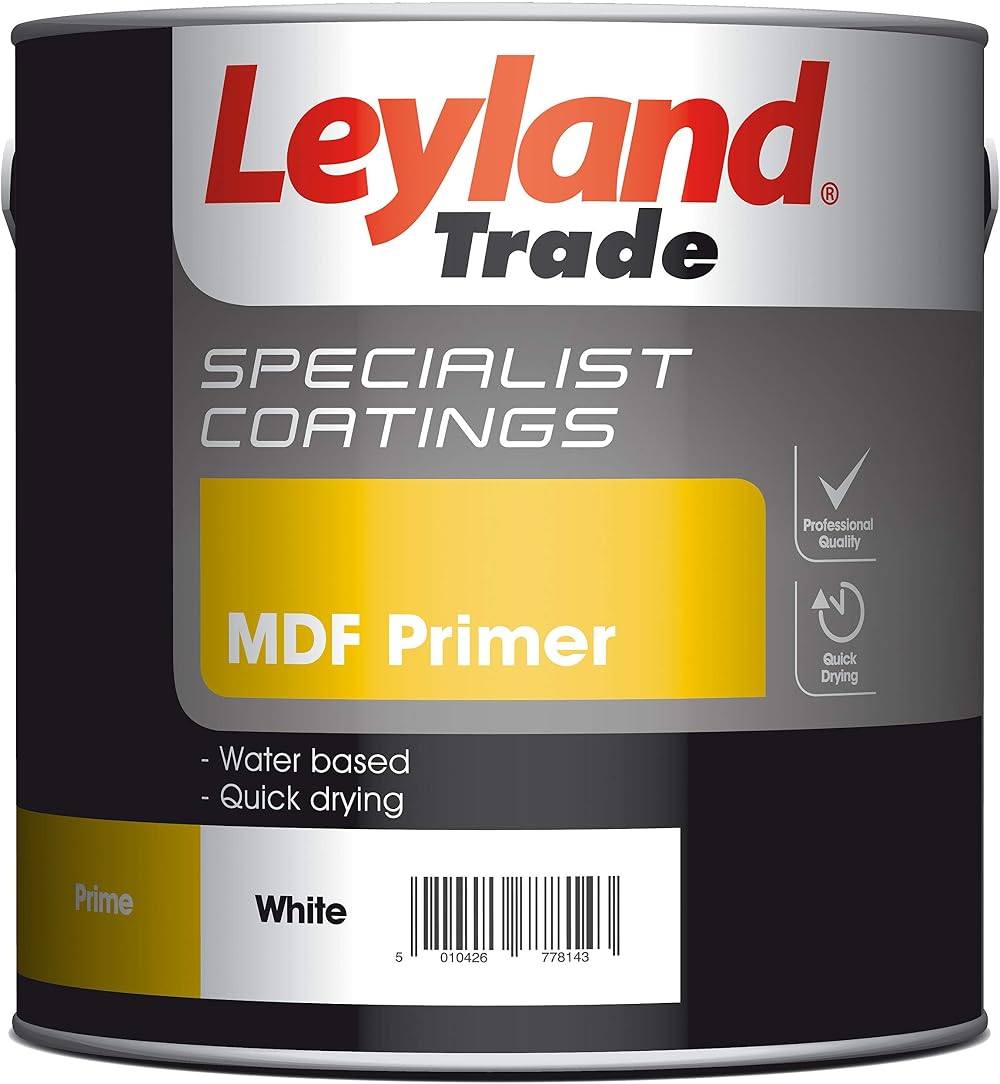 Leyland Speciality MDF Primer White 2.5L Interior Exterior Quick Dry Low Odour