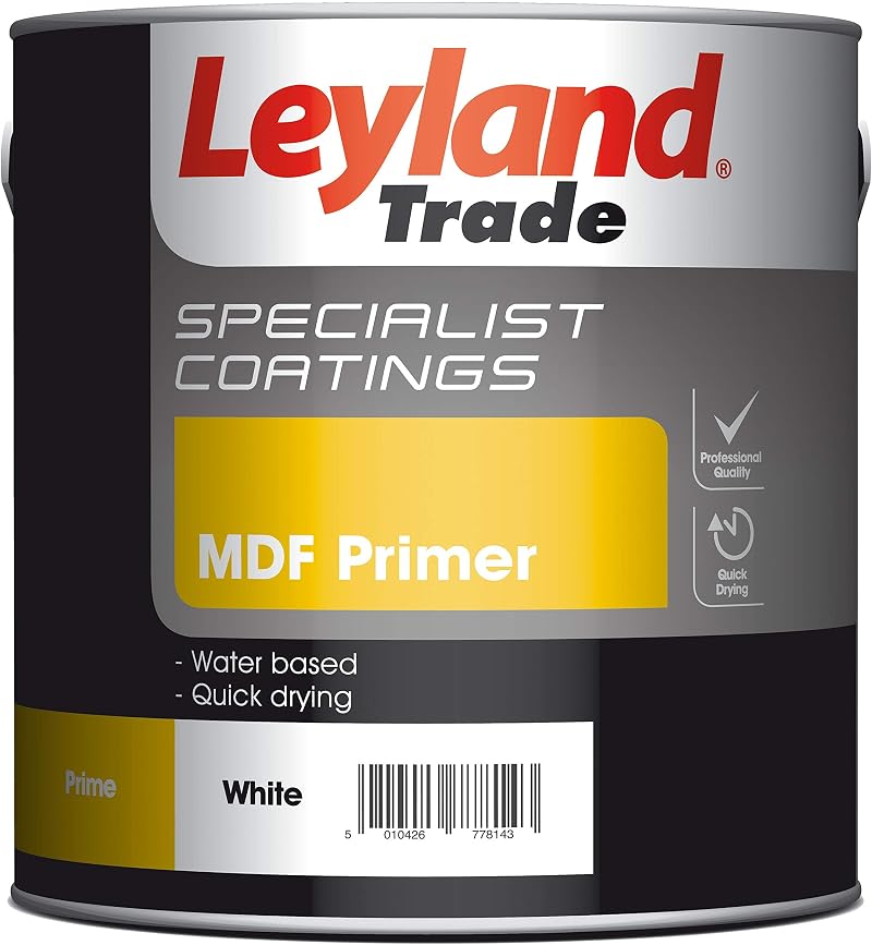 Leyland Speciality MDF Primer White 2.5L Interior Exterior Quick Dry Low Odour