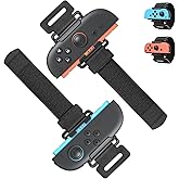 [for Switch 2/1] Wrist Bands for Nintendo Switch 2 Just-Dance 2026 2025 2024 & Zumba Burn It Up for Switch 2/Switch 1,Adjustable Elastic Straps Accessories for Joy Con 2,for Adults & Kids