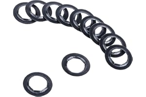 LIGHUFEIC 12 Pack Customized 5/8" Axle Push Nuts, Dolly Wheel Lock Washers,Fits 5/8" Dollies, Yard Trailers, and Lawn Wagons,with Oiled Phosphate Finish