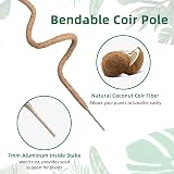 Mcbazel Moss Pole 160CM Bendable Coir Plant Support with Tape & Ties view 2