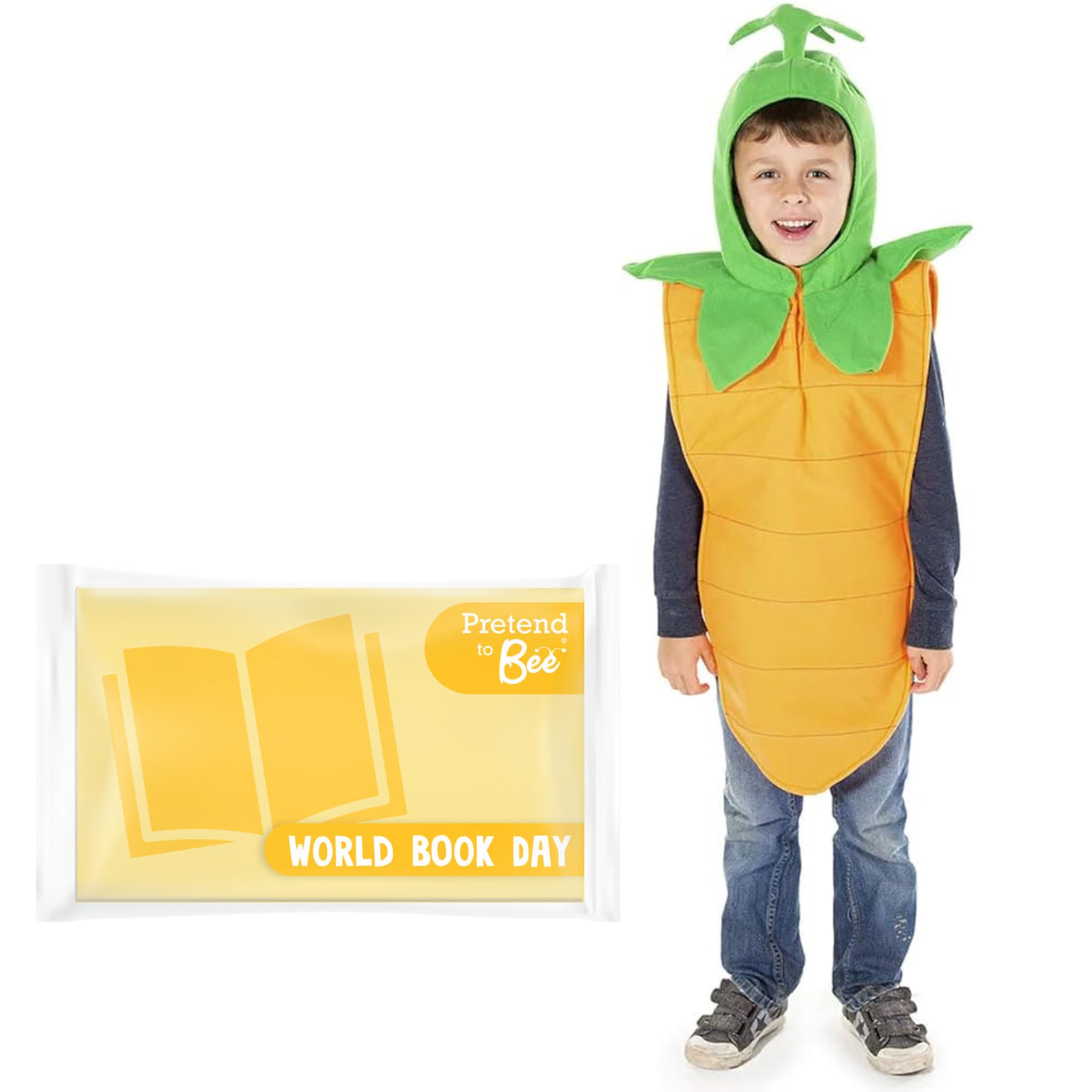 PRETEND TO BEE Carrot Tabard Dress Up Costume for Kids, Unisex, 3-7 Years — image 1