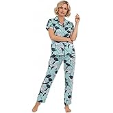 LA CERA Women's 100% Cotton Pajama Set