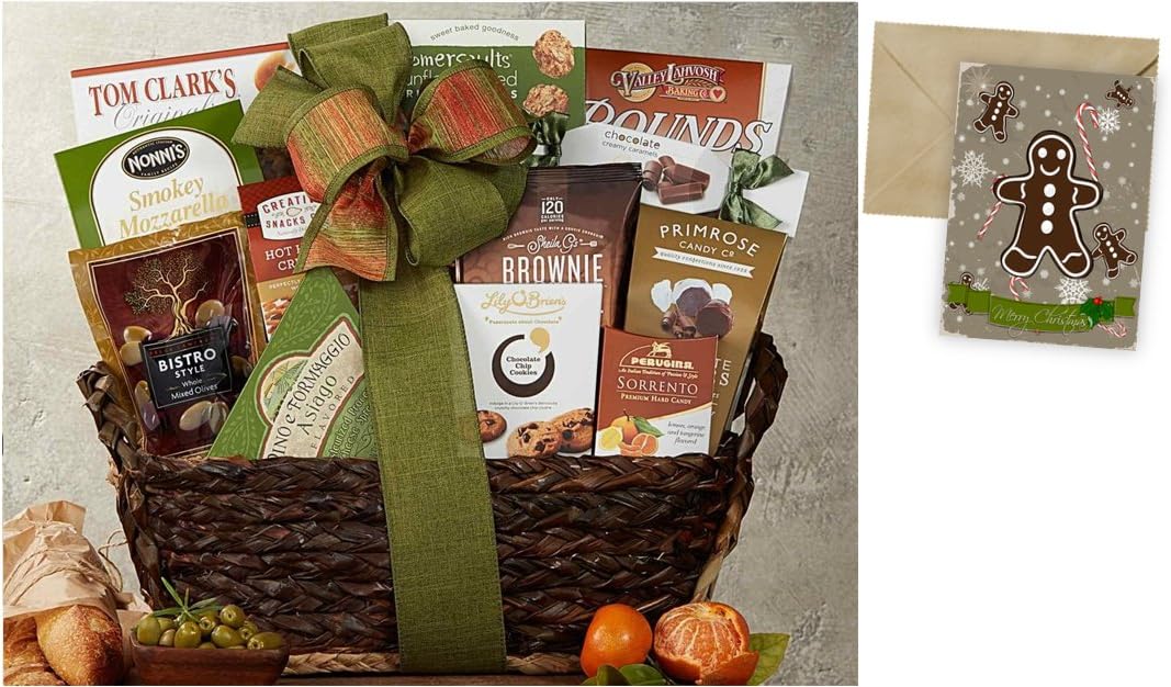 Gourmet Choice Gift Basket for Christmas and personalized