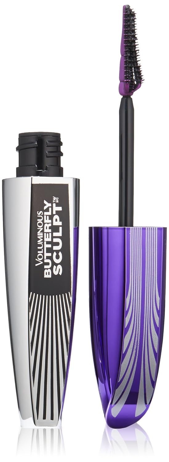 L'Oréal Paris Voluminous Butterfly Sculpt Washable Mascara, Black Brown, 0.27 oz.