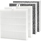 Oxyvera Replacement Filter Compatible with BLUEAIR 5410i 5440i DustMagnet Air Purifiers 5400 Series,2-Pack (4 Filters) H13 3-Stage Filtration Activated Carbon 2-IN-1