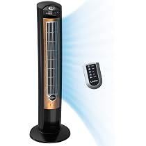 Amazon.com: Lasko T48312 48 Inch Slim Home Office Quiet 3 Speed Oscillating  Tower Fan w/Nighttime Setting, Remote Control, 7 Hour Timer, u0026 Auto Shut  Off, Black : Home u0026 Kitchen