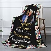 60x50 Flannel Throw Blanket, Ultra Soft & Lightweight, All-Season Nap Blanket for Couch Bed Sofa, Machine Washable, Cozy Home Gift