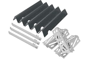 PETKAO GS4 Genesis 2 Grill Parts for Weber 3 Burner GS4 Genesis II Replacement for Genesis II/II LX 300 SER,Genesis 300 (2022 YRS) Parts for Weber Flavorizer Bar 66032 67095,Heat Deflector 66040,Burner 67489