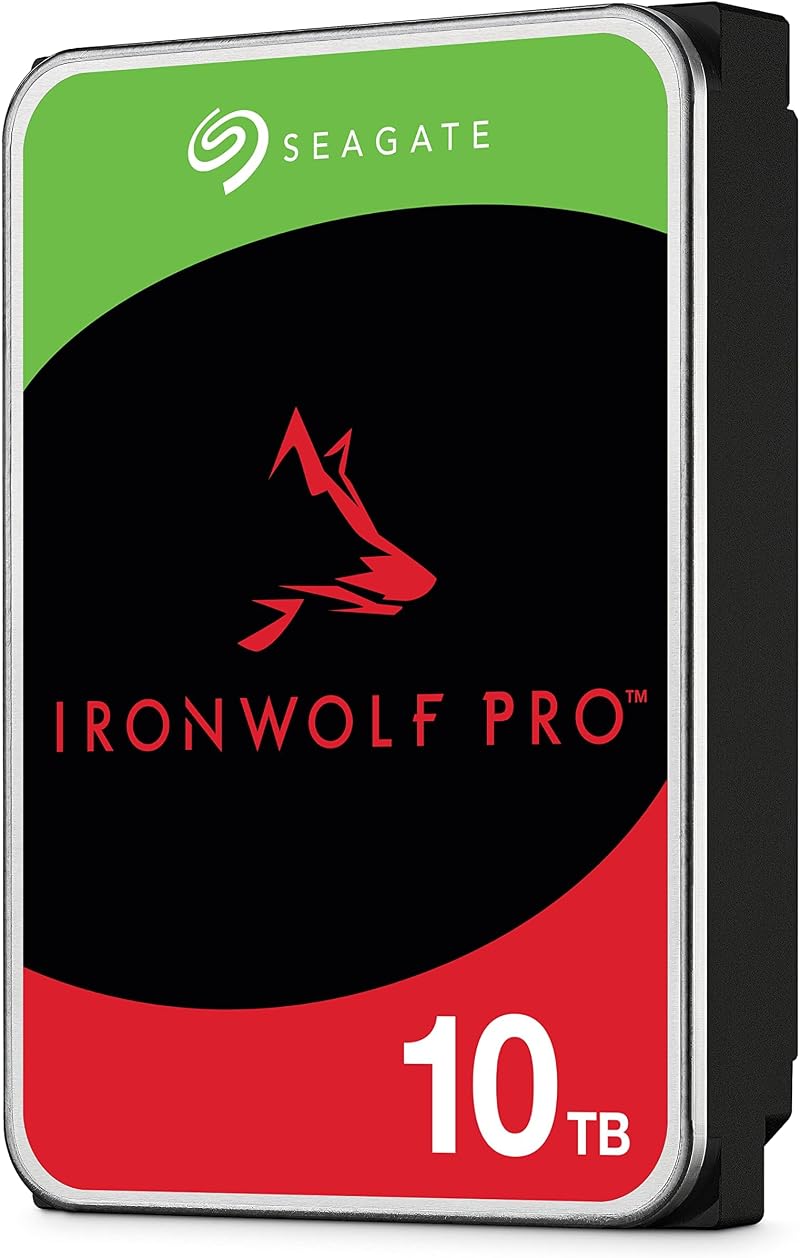 Seagate IronWolf Pro 10 TB Enterprise NAS Internal HDD CMR 3.5 SATA 6 Gb/s