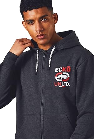 Ecko Hombres UNLTD Lana Gráfico Camisa de Entrenamiento Casual ...