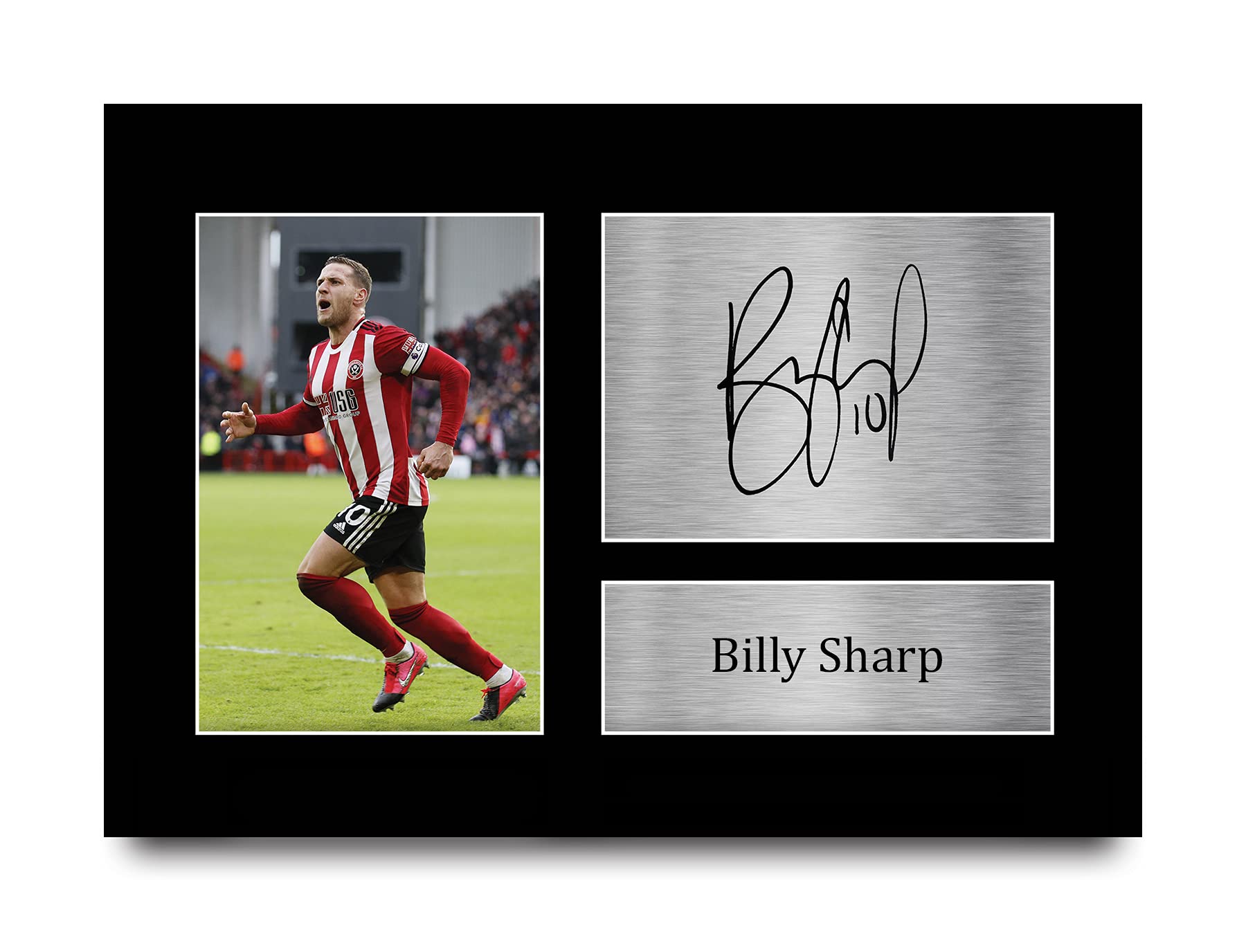 HWC Trading Billy Sharp Sheffield United Sheff Utd Gifts Printed Signed Autograph Picture for Fans and Supporters - A4