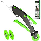 King&amp;Charles Versatile Screen Roller Tool, 3pcs Different Roller+Hook+Trim | Bearing Roller, Removal Hook - Foldable, 3pcs Blade-Storage,Replace for Window Mesh, Patio and RV Mesh