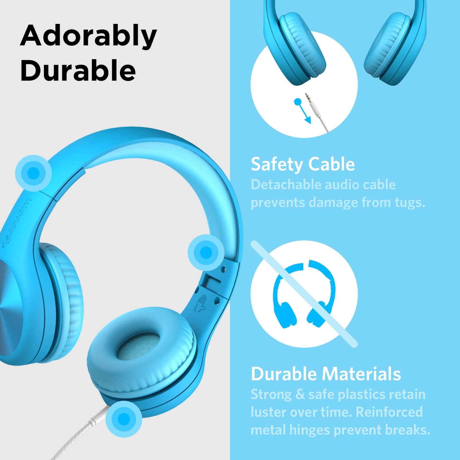 LilGadgets Connect+ Pro Wired Kids Headphones, Designed with Kids' Comfort in Mind - Image 4