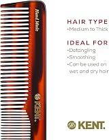 Kent Handmade A16T Dressing Table Comb Extra Large Coarse Fine for Thick Hair view 6