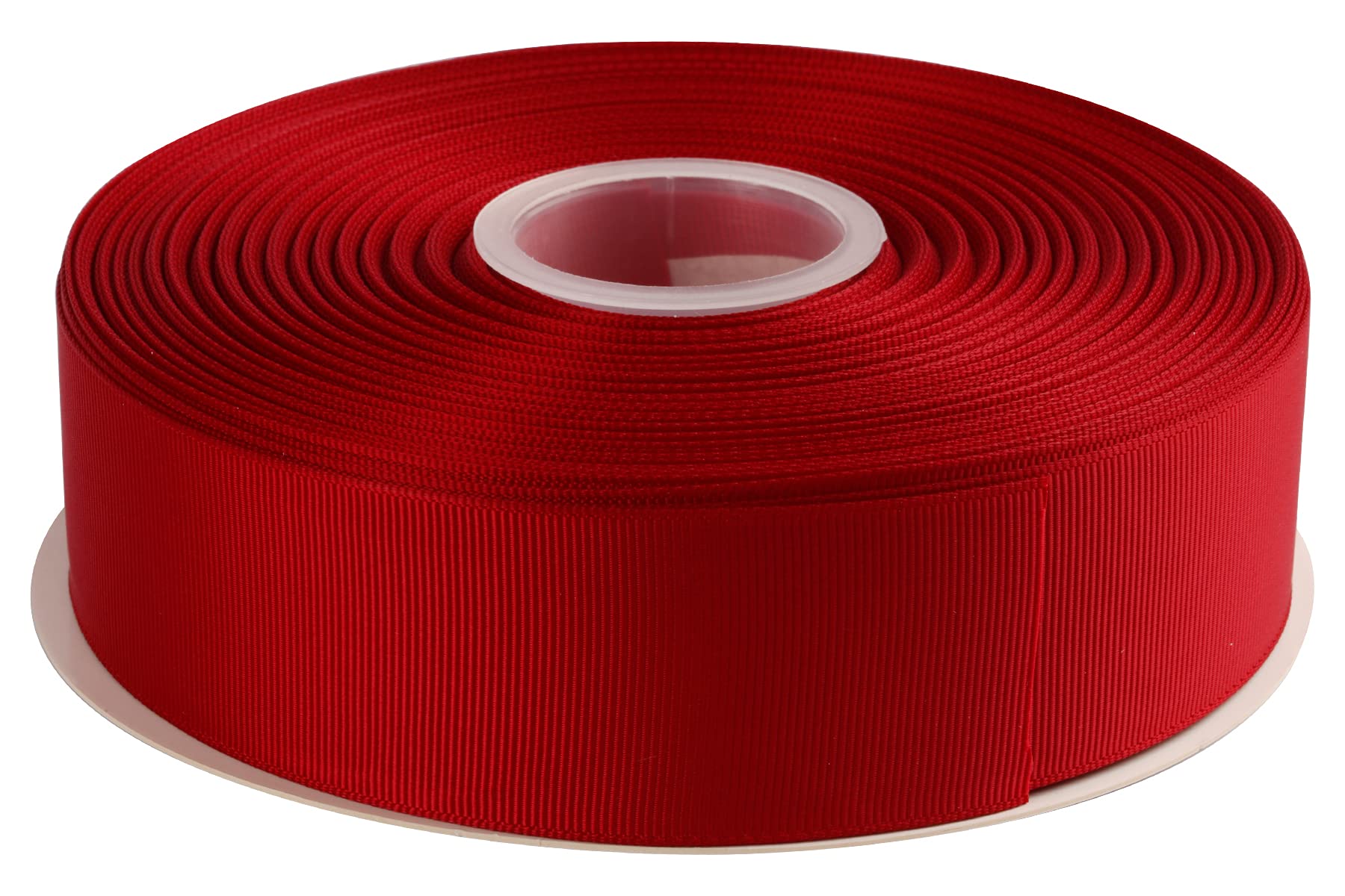 AVANAVA 38mm Wide Grosgrain Ribbon - 45 Meters, Ideal for Gift Wrapping, Hair Bows, Home Decor, Flower Arrangement (260-Scarlet Red)