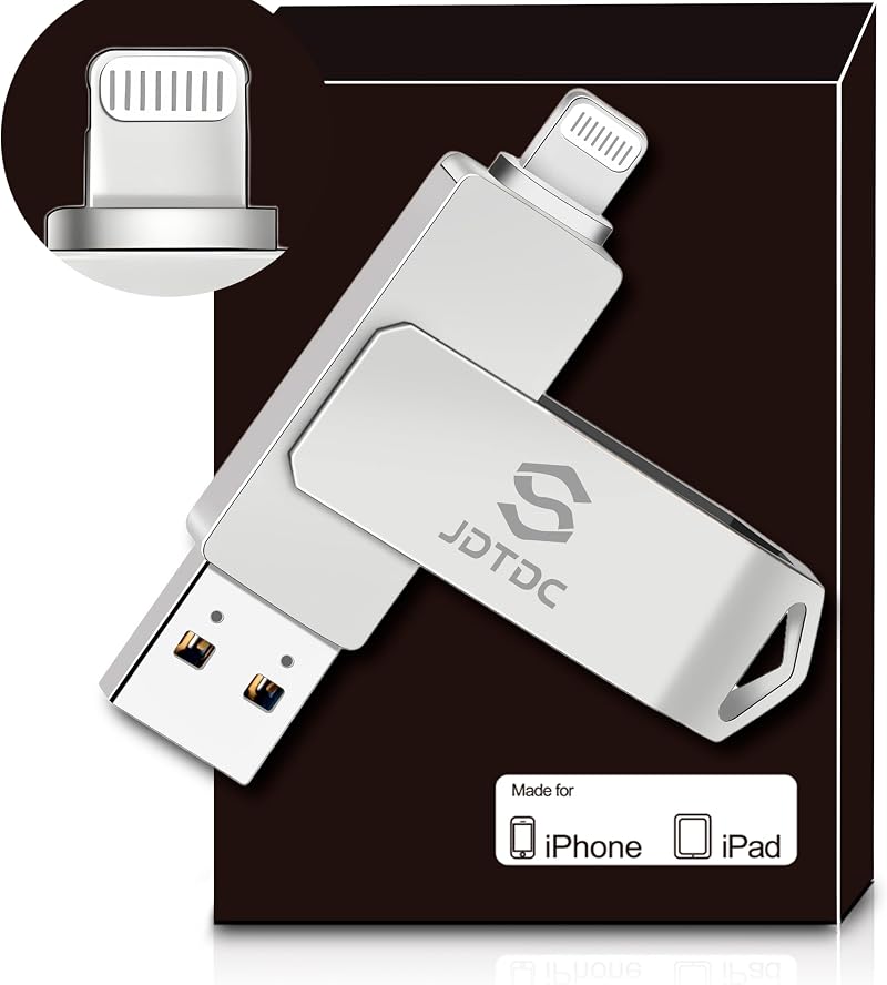 JSL JDTDC MFi Certified Photo Stick 512GB for iPhone iPad USB 3.0 Drive