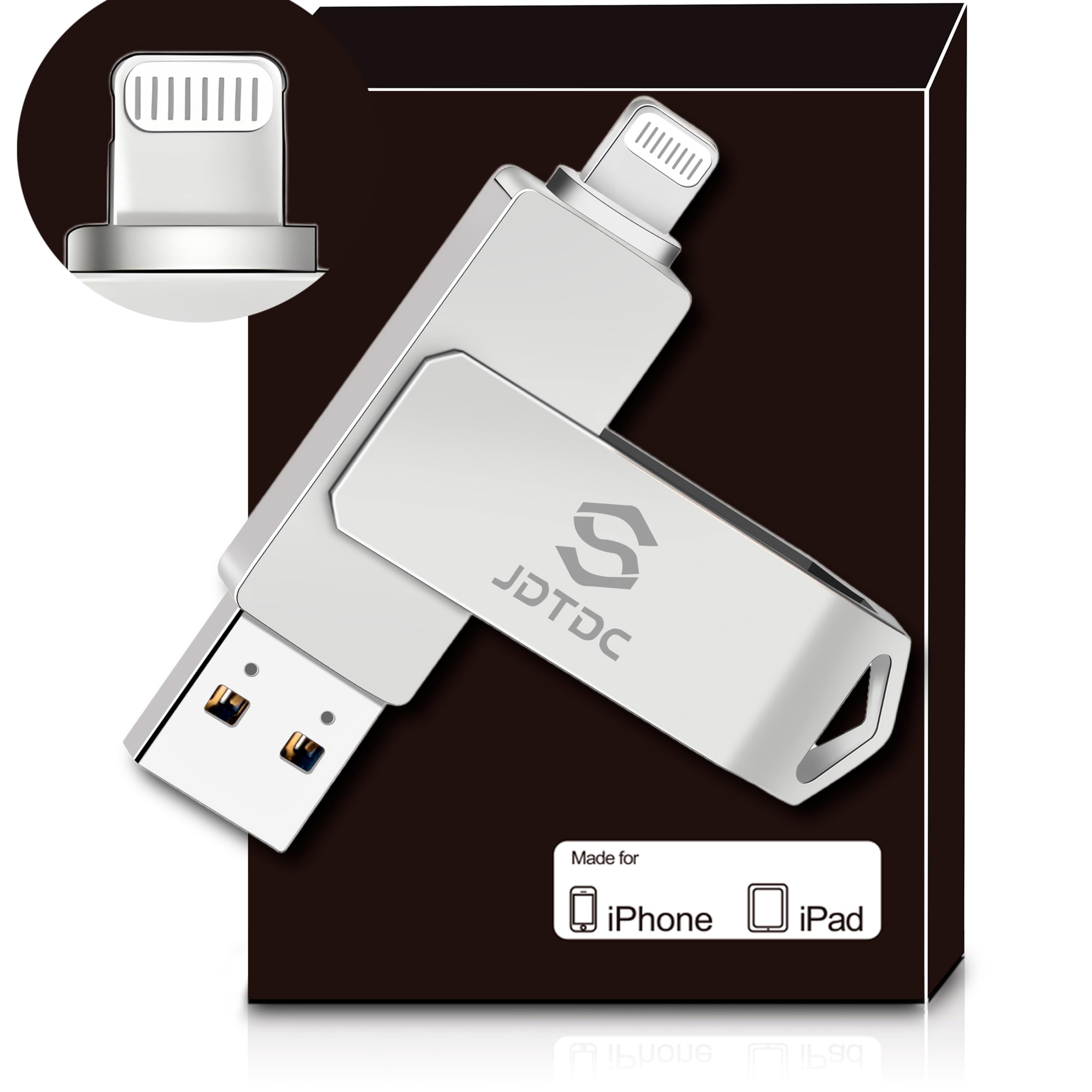 MFi Certified 256GB Photo-Stick-for-iPhone-Storage iPhone-Memory iPhone-USB-for-Photos iPhone-USB-Flash-Drive Memory-Stick-for-iPad External-iPhone-Storage iPhone-Thumb-Drive Mobile-Photo-Stick