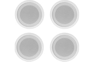 (4) Rockville CCL5T White 70V 5" Commercial Ceiling Speakers 4 Restaurant/Office