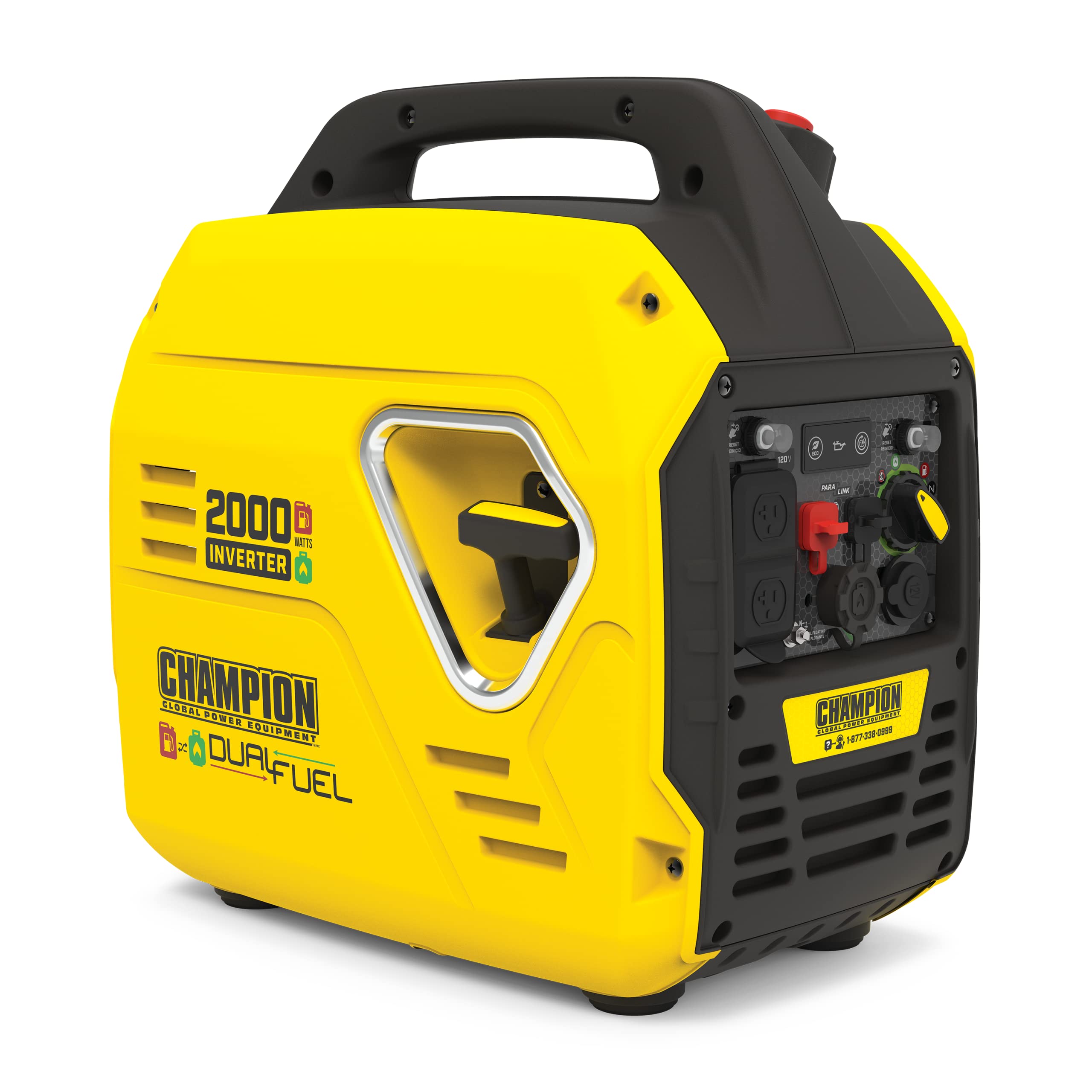 Photo 1 of **SCRAPES. DIRT**Champion Power Equipment 2000-Watt Dual Fuel Ultralight Portable Inverter Generator with Quiet Technology