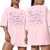 Going to The Chapel Shirt Bride to Be Tshirt Bride Engaged Tee Bachelorette Wedding Party Casual Short Sleeve Tops