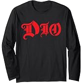 Dio Classic Logo Black Long Sleeve T-Shirt