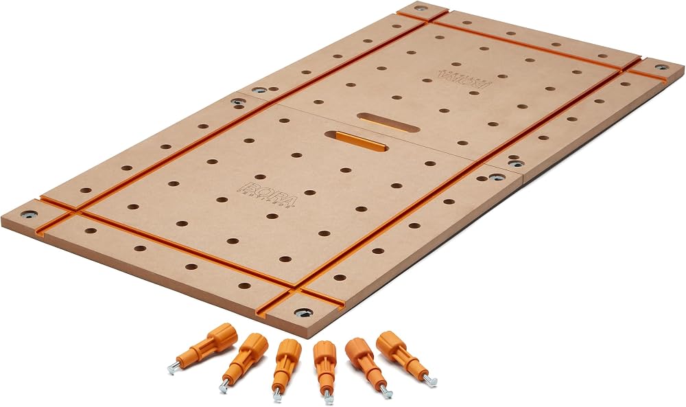 BORA Centipede Folding T-Track Table Top Work Stand 24 x 48 20mm Dog Holes