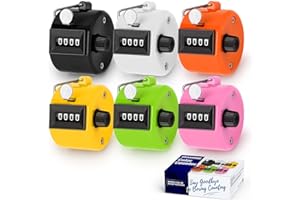 SDARMING Colour Counters, Tally 4-dight Clicker Counter, ABS Handheld Counters Clicker for Counting, Golf, Scoring, Knitting