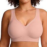 Soft Intention Jelly Wireless Bra Seamless Push Up Full Coverage Supportive Everyday Sport T-Shirt Bra Regular & Plus Size