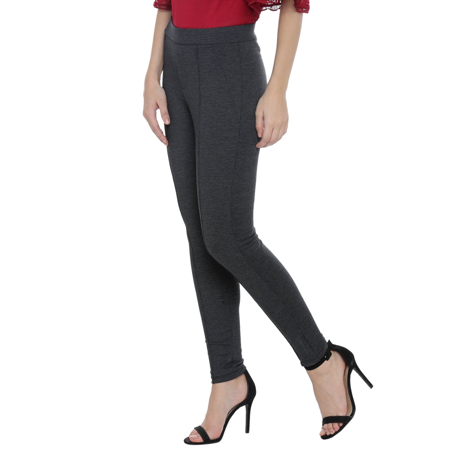 annabelle by pantaloons womens self design tregging