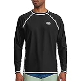 Willit Men's Rash Guard Swim Shirts SPF Water Shirt Long Sleeve UPF 50+ Sun Protection Loose Fit Quick Dry