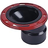 Level-Fit 43500 Offset Toilet Flange, 3 X 4 in, ABS Plastic